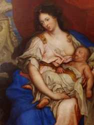 Porträt der Königin Marie Casimire und ihren Kindern
